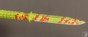    Couteau fixe "116-1Z Zombie Green ADO S/E par Microtech