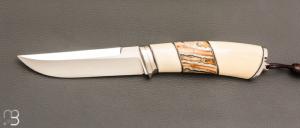    Couteau "  droit custom " par Aleksandr Kasinec - Morse et N690Co 