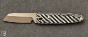  Couteaux Morris Knives Wharncliff Carbone gris & Titane