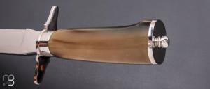  Dague de chasse Mongin pour la Maison E.Peter Paris - Corne blonde