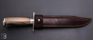  Dague de chasse Mongin pour la Maison E.Peter Paris - Corne blonde