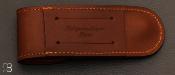 Etui pour couteau 13 cm cuir pérou par Max Capdebarthes - REF 13813