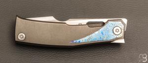    Couteau  " Impulse frame-lock " custom par Torpen Knives - Jérôme Hovaere - Titane / Zircuti et CPM Magnacut