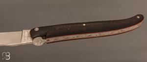   Couteau Laguiole Aubrac "Terre d'aubrac stabilisée Jonquille ”