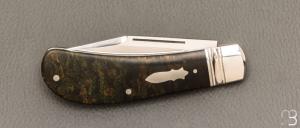    Couteau " Lanny's clip " de Craig Brewer - Rag Micarta