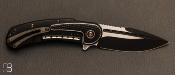 Couteau " Bodega " par Steelcraft - Todd Begg design - Satin black blade - Diamond Handle