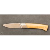 Rhôdanien knife boxwood handle with bolster