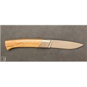 Rhôdanien knife boxwood handle with bolster