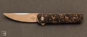 Couteau Böker Kwaiken Compact Flipper Marble Carbon Copper - Limited EDITION - 01BO196