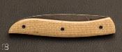 Couteau le Névé - Micarta canvas - Lame N690 par Tim Bernard