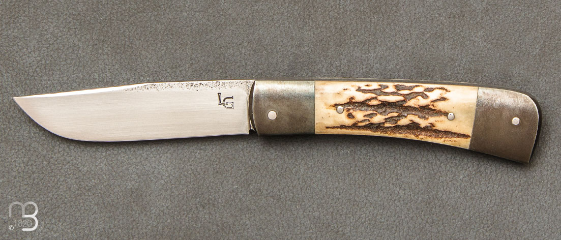 Couteau pliant de poche Pilgrim Bois de cerf par Laurent Gaillard