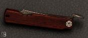 Mini couteau Higonokami Bonsai Mokuzai Damascus - Manche cocobolo et lame damas