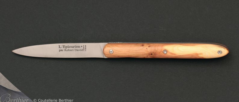 Couteau de poche l'Épicurien Liner 12cm genévrier
