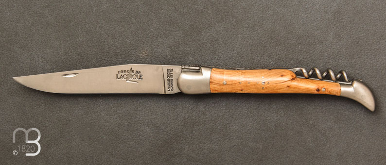 Juniper Laguiole knife 12 cm corkscrew ref 22121INGE