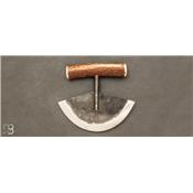 Stag antler Ulu knife made by Laurent Gaillard