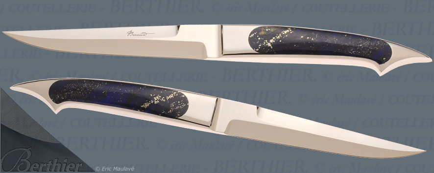 Couteau intégral Espadon lapis lazuli par BENNICA