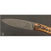 Couteau le Névé - Ivoire de mammouth bleu - Lame N690
