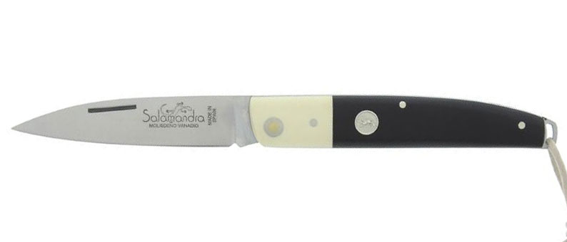 Couteau de poche Juma Noir mitre blanche HB_64219