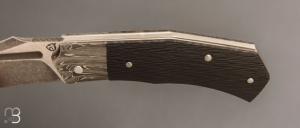   Couteau " Small Inglorious " custom par David Breniere - Fibre de carbone et Elmax