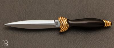 Gold and ebony dagger by Bud Nealy