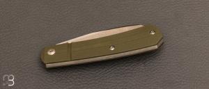 Couteau  " Apache • X-Series M4 " par Pena Knives - Od Green G10