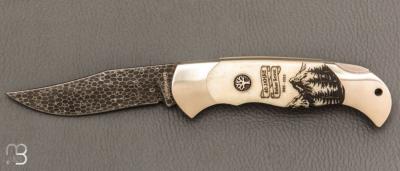  Couteau Böker Solingen - Scout 40th Anniversary Damast N°52/99  - 112190DAM
