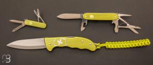 Collection complte Victorinox Alox dition Limite 2023 - Jaune lectrique