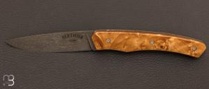 Couteau " 1820 " - 200 ans Maison Berthier - manche en érable stabilisé