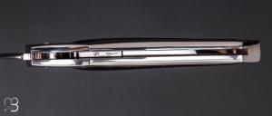    Couteau " 1820 Berthier " interframe par Charles Bennica - Damas de Ettore Gianferrari et Gold Sheen obsidian