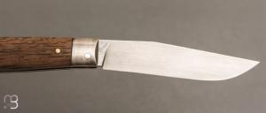    Couteau " Alpin " pliant par Tanguy Coillot - Chêne et lame en XC100