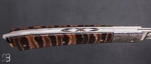    Couteau " Armen " custom par Erwan Pincemin - Molaire de mammouth /mitres damas de Philippe Ricard