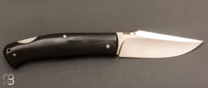 Couteau  " BAD ASS " custom lock-back par Raphaël Durand - G10 et RWL34