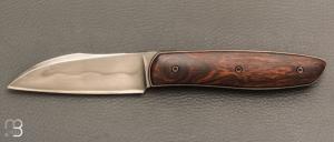 Couteau " custom " pliant de David Lespect - Ironwood et C105