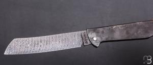    Couteau " Basic Higo " slipjoint custom par Anthony Brochier - Damas