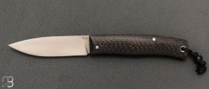    Couteau " Blackcat " custom par David Breniere - Fibre de carbone et 90McV8