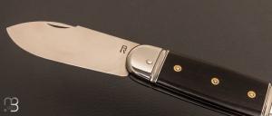Couteau "  Bouledogue  " RWL-34 et ébène par Romain Alvarez