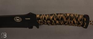  Couteau "Bowie" Édition Limitée 20 ans Wildsteer - Paracorde et lame noire
