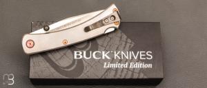 Couteau " HUNTER SLIM PRO TRX Titanium  " par BUCK USA - 7110.GYSLE1