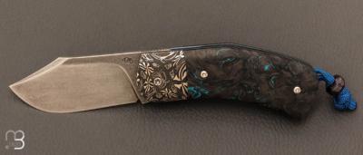 Couteau " Bull " custom Elmax et Fatcarbon par David Breniere