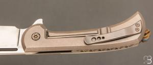  Couteau " Bullet  " pliant de Gudy van Poppel - Ivoire de mammouth et Böhler N690