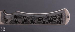   Couteau "CTE" fixe par Wildsteer - Micarta noir
