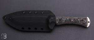   Couteau "CTE" fixe par Wildsteer - Micarta noir