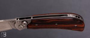  Couteau " Caribou " par Éric Parmentier - Cocobolo et VG10 Suminagashi