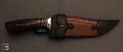 Couteau " Condor " fixe custom de Claudio Sobral CAS Knives - Stag et San-Maï