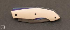 Couteau  " Cran Forcé " custom par Samuel Jugieau - Elforyn et RWL-34