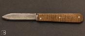 Couteau de collection modèle "Delpra" par Louis Blanchet Kapnist - Erable ondé et VG10