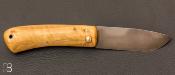 Couteau de poche Le Dodu Buis avec passe lacet par Frédéric Maschio