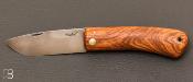Dodu Olive ash pocket knife with lace loop by Frédéric Maschio
