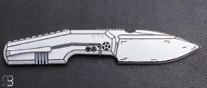   Couteau " Elementak " par CKF Knives et Thomas Gony GTKnives - Titane Cel Shading et M398