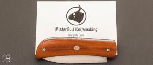 Couteau  "  Engatse " custom Micarta vintage et lame en 14C28 de David Margrita - Mbull Knives